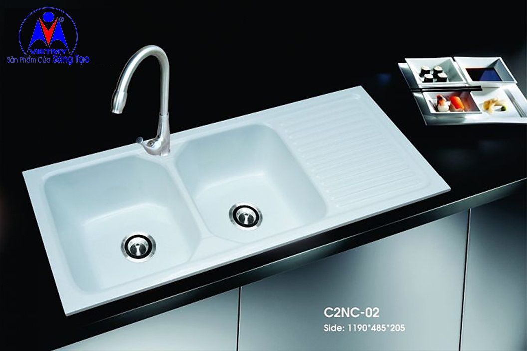 Chậu chén đá nhân tạo Việt Mỹ C2NC-02